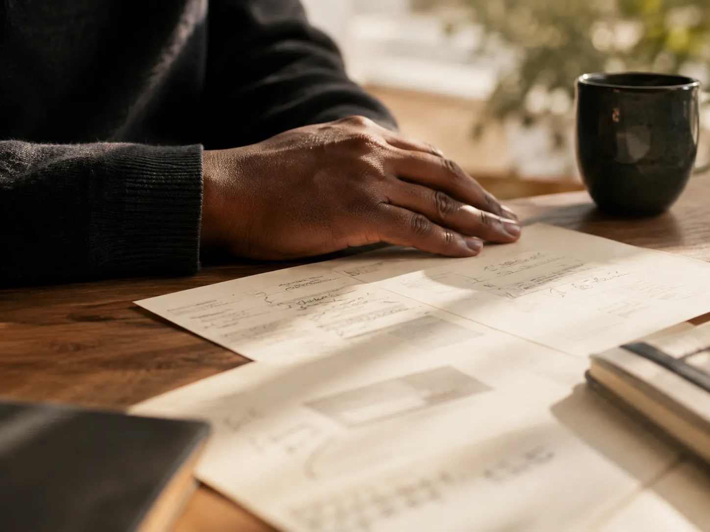 Handwritten notes used to understand career and hiring patterns